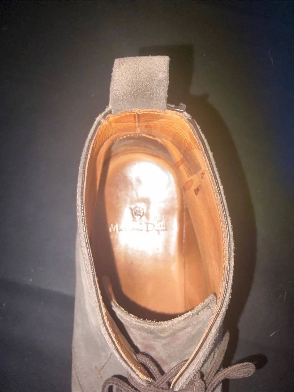 Massimo Dutti Gray Suede Chukka Desert Boots Men’s EU 42 US 9 Made in Portugal